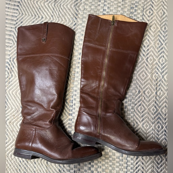 Enzo Angiolini Ellerby Equestrian Wide Calf Riding Leather Boot - Picture 3 of 9